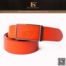 Excellent quality wholesale custom genuine leather wide belts for coats